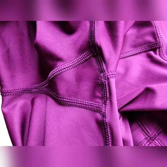 Athleta Purple Leggings Side Pocket Stash - Picture 5 of 9